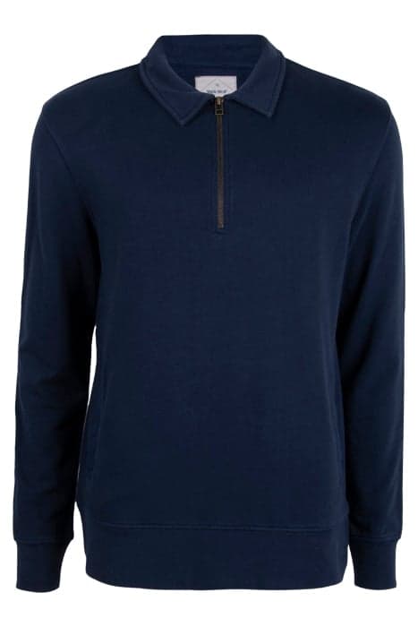 ASHBY HALF ZIP SWEAT DARK NAVY by White Stuff