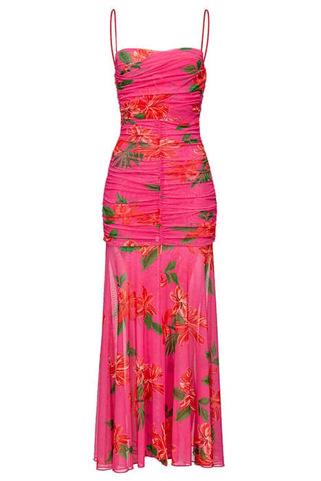 ABBRONZATO DRESS MULTI FUCHSIA/RED by PINKO