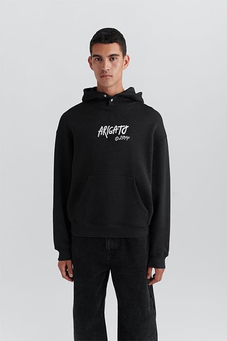 ARIGATO TAG HOODIE BLACK by Axel Arigato