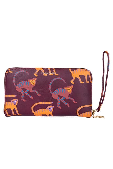 FC LOGO PURSE PRINTED BURGUNDY-ORANGE by Fabienne Chapot