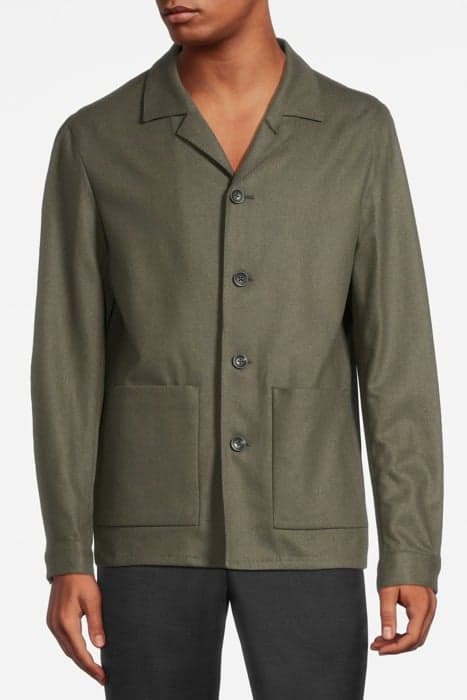 DARK GREEN SHIRT-JACKET DARK GREEN by Suitsupply