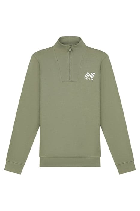 MOCK NECK SWEATSHIRT MUD GREEN by NIK & NIK