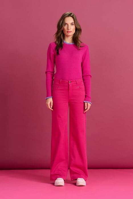 JEANS - WIDE LEG FIERY PINK by POM Amsterdam