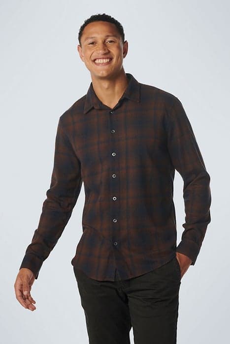 SHIRT CHECK BROWN by No Excess