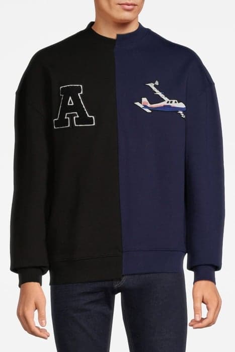 VOYAGE SWEATSHIRT NAVY BLUE / BLACK by Axel Arigato