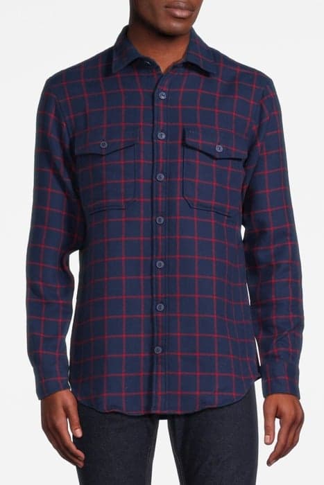 CHECK OVERSHIRT BLACK IRIS (NAVY) by McGregor