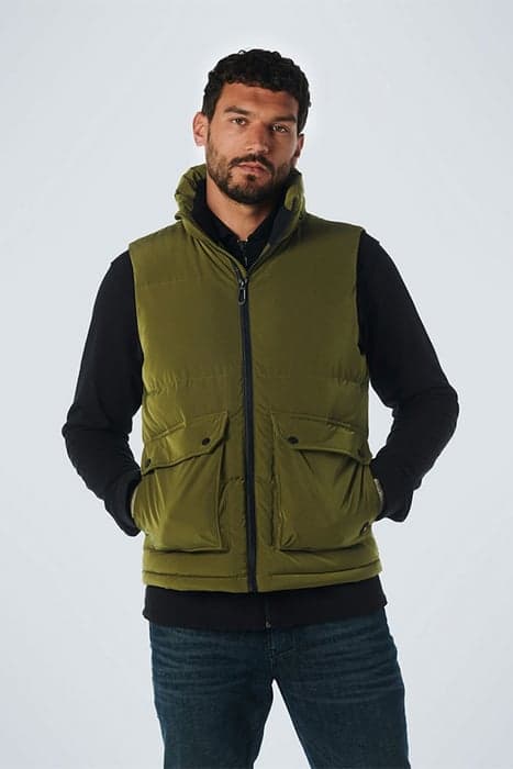 BODYWARMER PADDED ARMY by No Excess