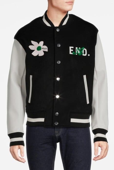 AA X END UK VARSITY JACKET BLACK by Axel Arigato