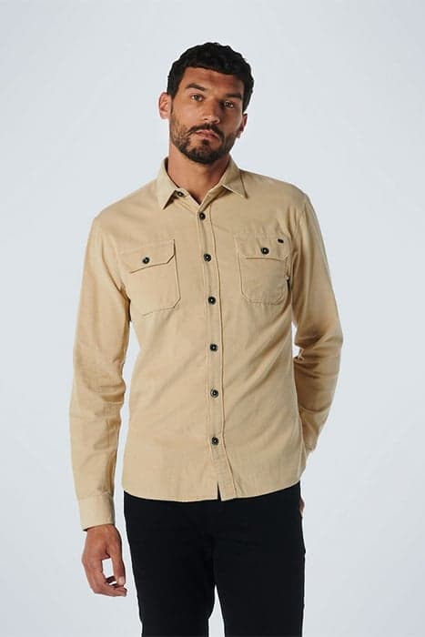 SHIRT CORDUROY SOLID STONE by No Excess