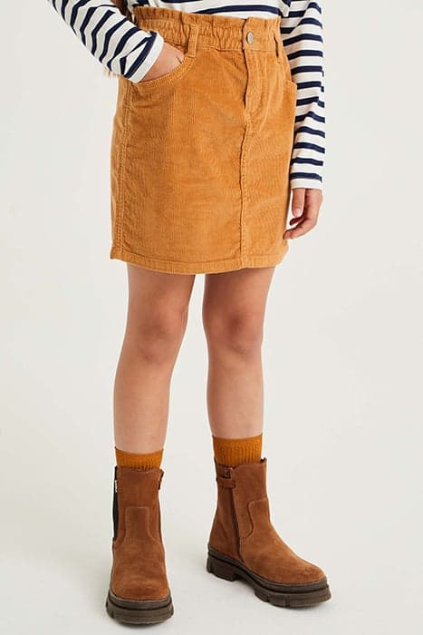 SKIRT MINI LENGTH OCHRE YELLOW by WE Fashion