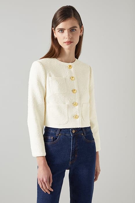 JK ALEXA TWEED JACKET CREAM by LK Bennett