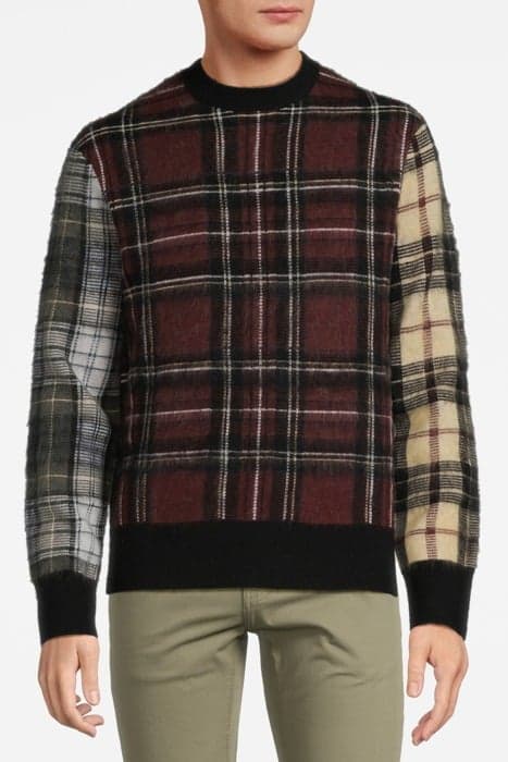 NESS CREW BLACK/MAROON RED by AllSaints