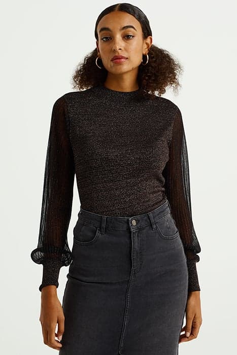 KNITTED PULLOVER BLACK by WE Fashion