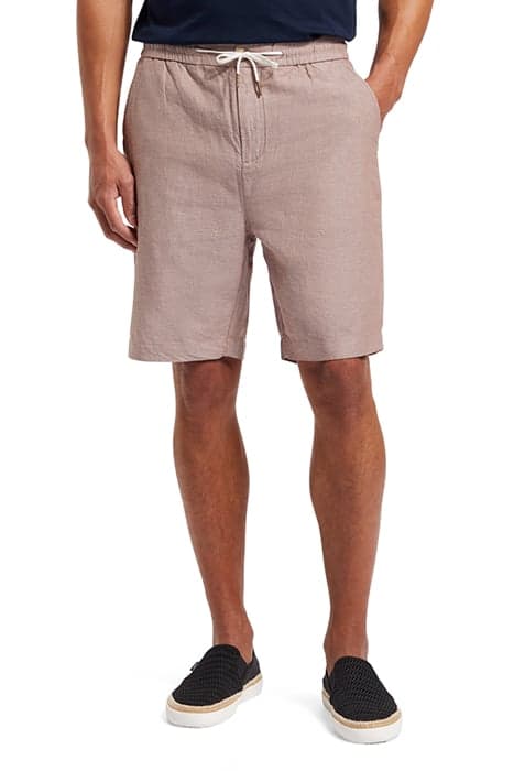 FAVE - COTTON/LINEN TWILL BERMUDA DRIFTWOOD by Scotch & Soda