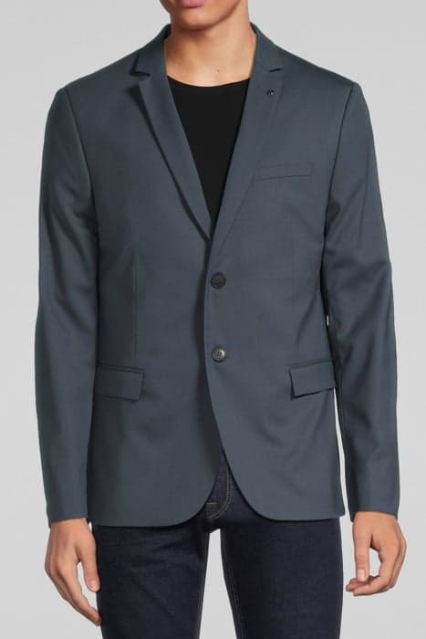 STEEL TWILL TRAVEL SUIT SUIT JACKET STEEL by IKKS