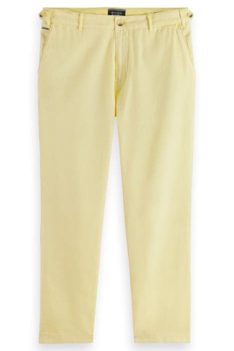 TWILT- GARMENT-DYED PLEATED COTTON/LINEN CHINO FIRST LIGHT by Scotch & Soda