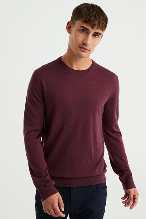 PULLOVER BURGUNDY RED by WE Fashion