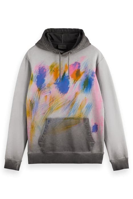 IRREGULAR DYE HOODIE GREY SKIES by Scotch & Soda