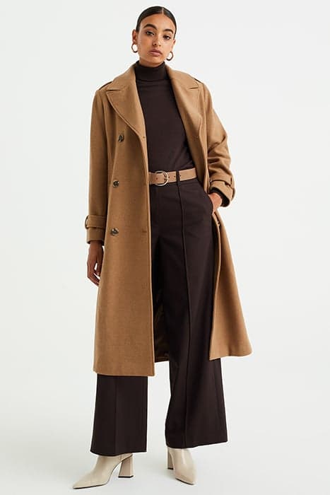 COAT LIGHT BROWN by WE Fashion