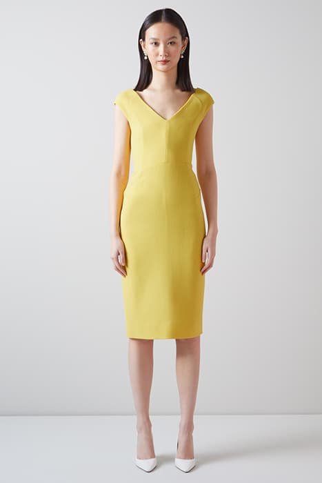 DR EDEN - V NECK OFF SHOU YELLOW by LK Bennett