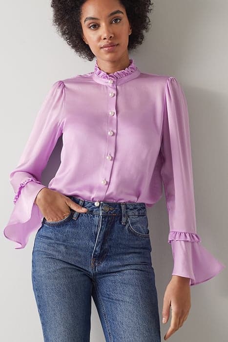 TW ANYA - SATIN CHIFFON F LAVENDER by LK Bennett