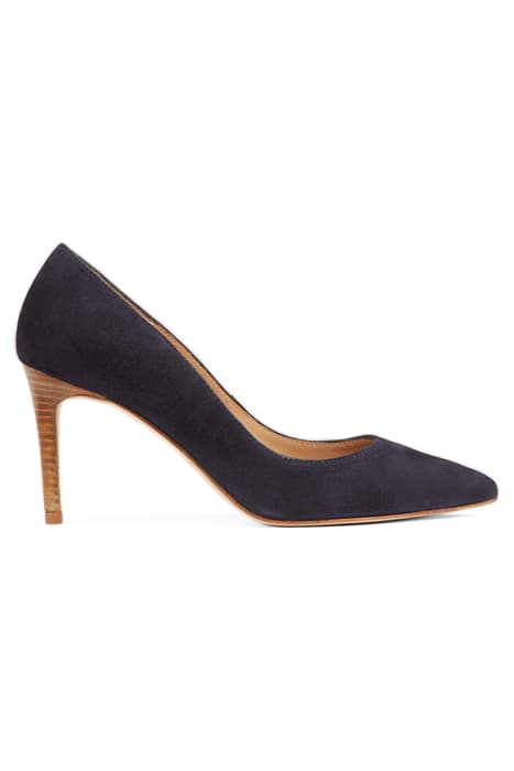 CC FLORET WOOD STACK HEEL NAVY by LK Bennett