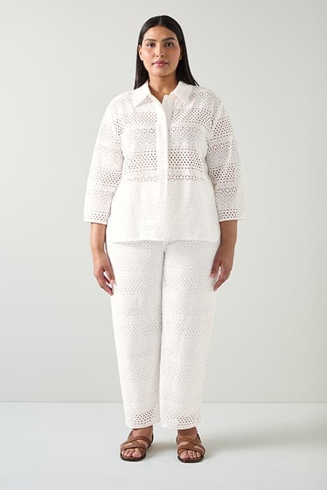 TR EDIE BRODERIE TROUSER WHITE by LK Bennett