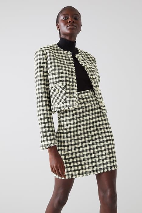 JK KEELER GINGHAM BLACK/CREAM by LK Bennett