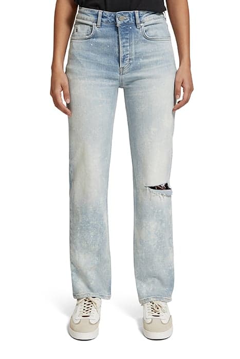 THE SKY HIGH RISE STRAIGHT JEANS BIG SPLASH BIG SPLASH by Scotch & Soda