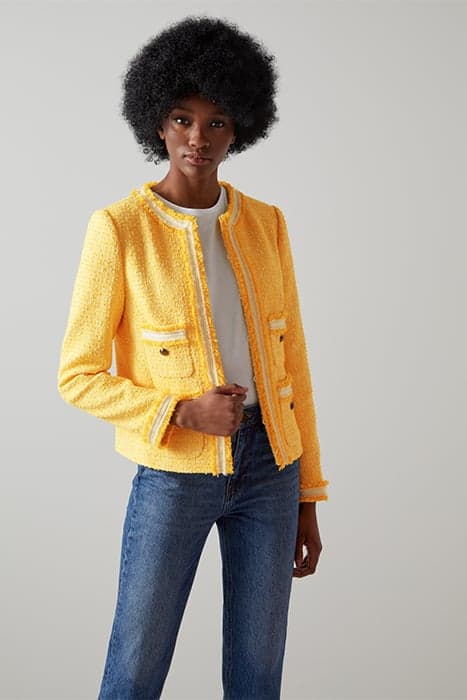 JK CHARLEE - TWEED TRIM C YELLOW by LK Bennett