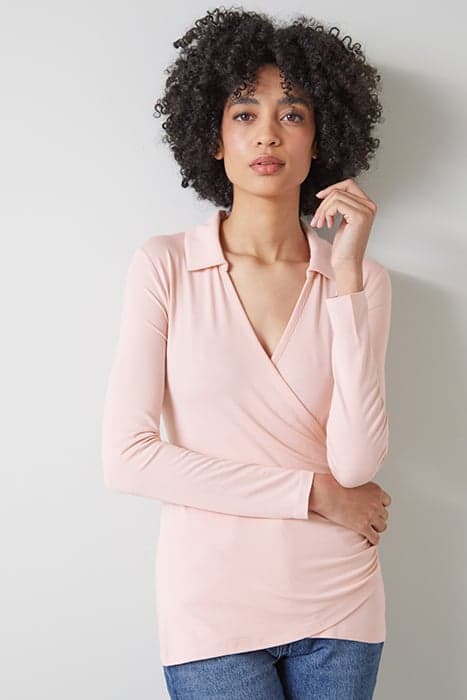 TJ SASKIA - JERSEY COLLAR PINK by LK Bennett