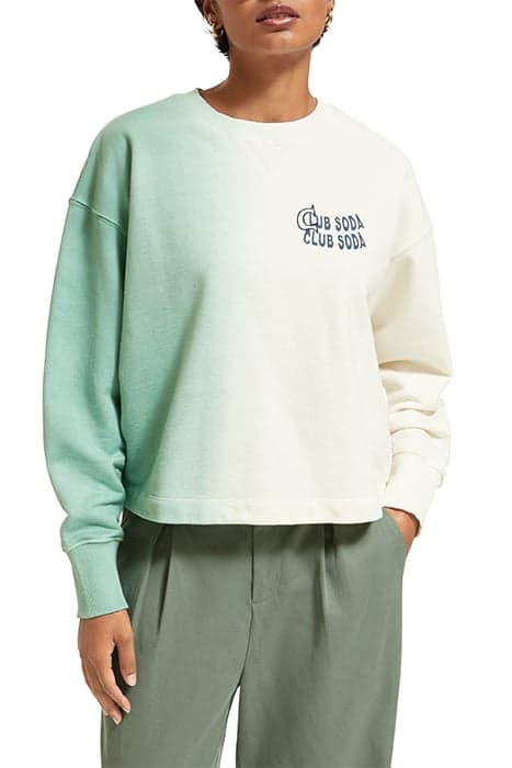 CREW NECK SWEATSHIRT FROZEN MINT by Scotch & Soda