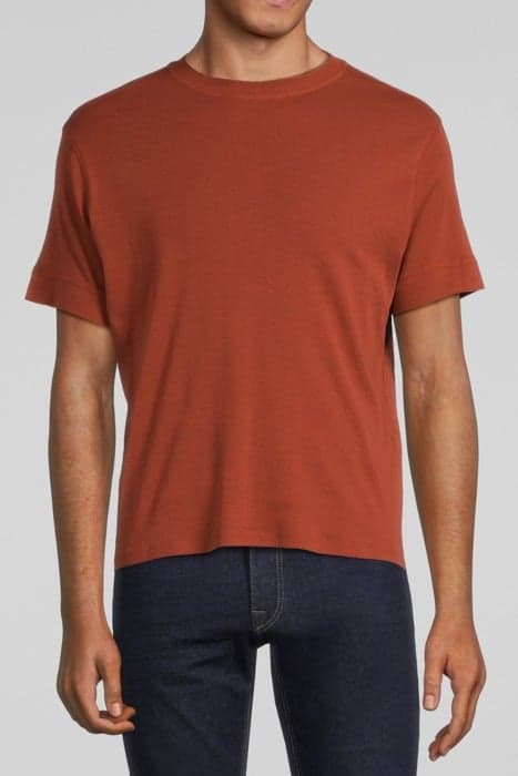 RUST COTTON ROUND NECK T-SHIRT RUSTY by IKKS