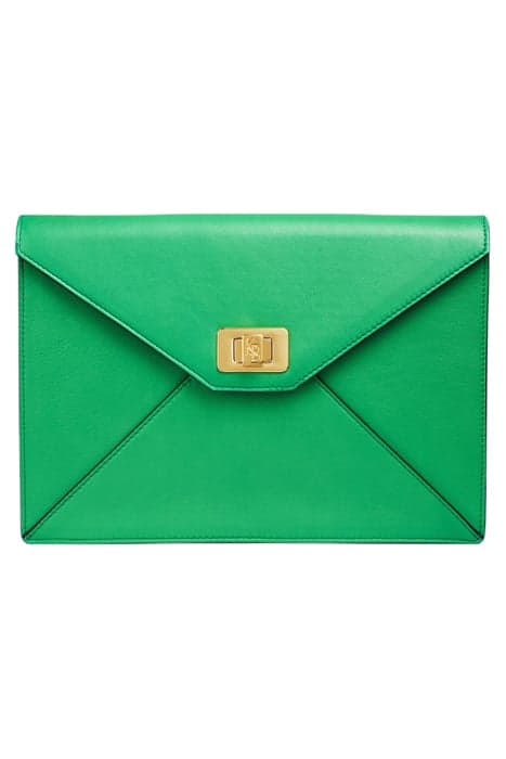 CU SKYE ENVELOPE LOCK BAG EMERALD by LK Bennett