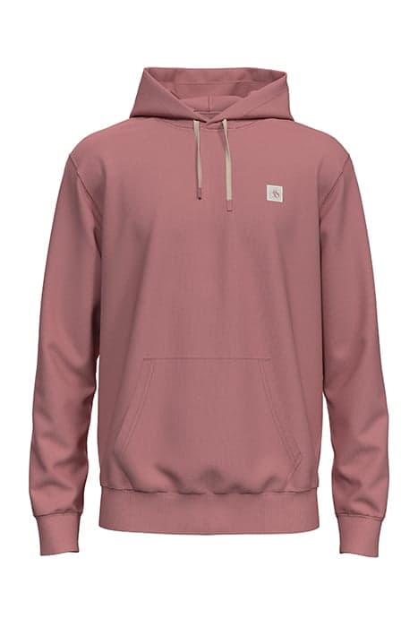 ESSENTIAL LOGO BADGE HOODIE WEATHERED PINK by Scotch & Soda