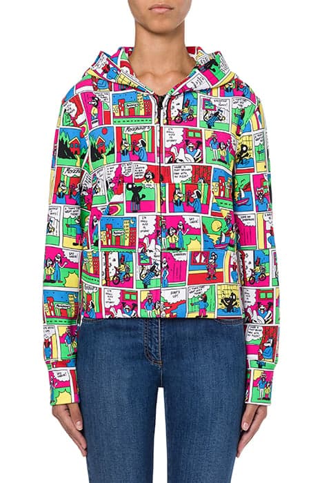 MOSCHINO COMICS COTTON SWEATSHIRT MULTICOLOR by Moschino