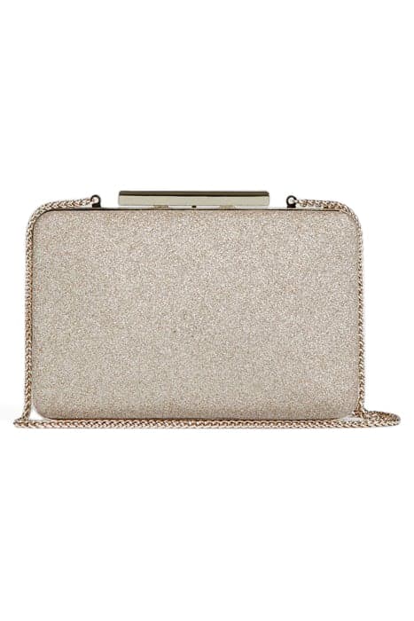 DOTTY RECTANGLE CLUTCH CHAMPAGNE by LK Bennett