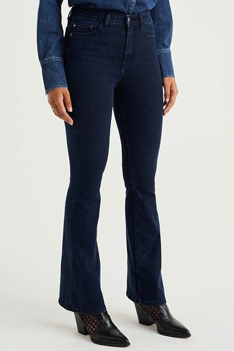 5POCKET HIGH WAIST DARK BLUE by WE Fashion