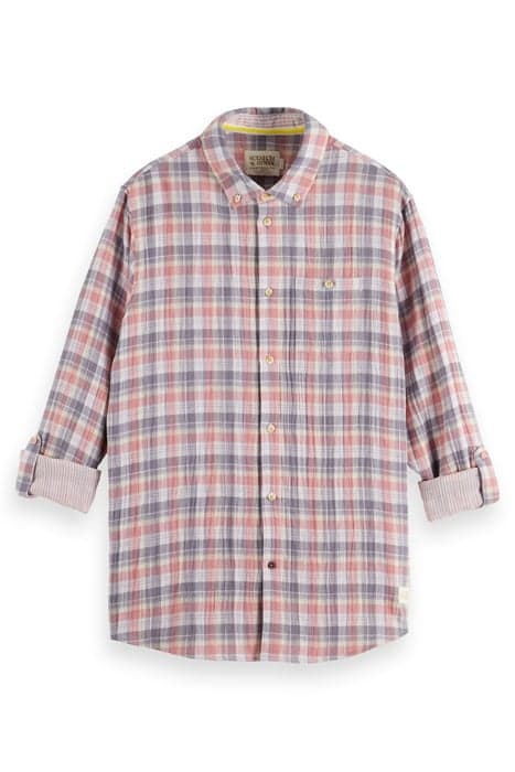 DOUBLE FACE SHIRT PINK CHECK by Scotch & Soda