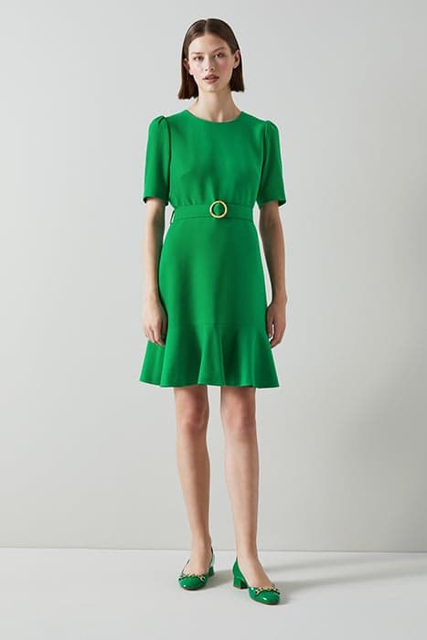 DR ELIZA - CREPE DRESS GREEN by LK Bennett