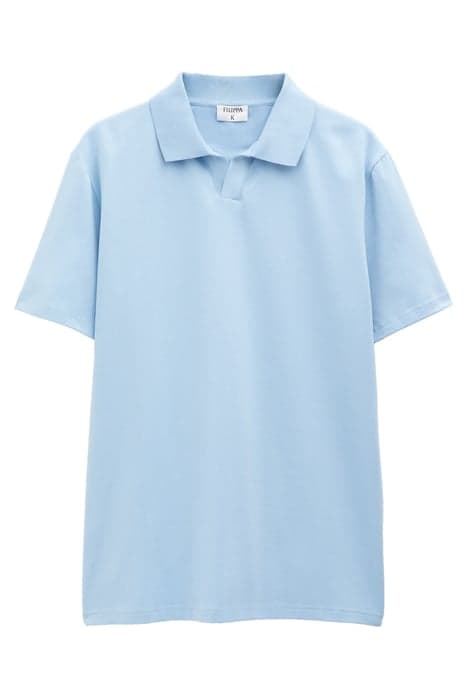 STRETCH COTTON POLO T-SHIRT TURQUOISE by Filippa K