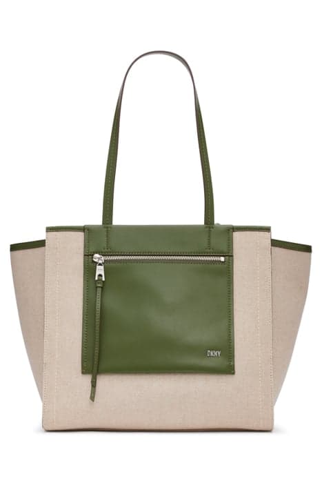 PAX LG TOTE NATRL/ARMY by DKNY