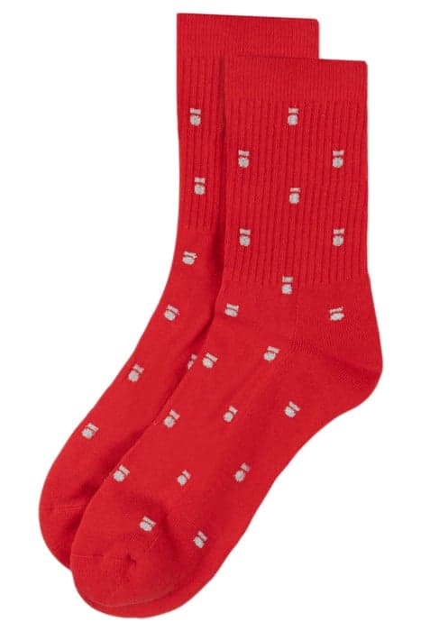 SOCKS MEDAL CORAL RED by 10DAYS