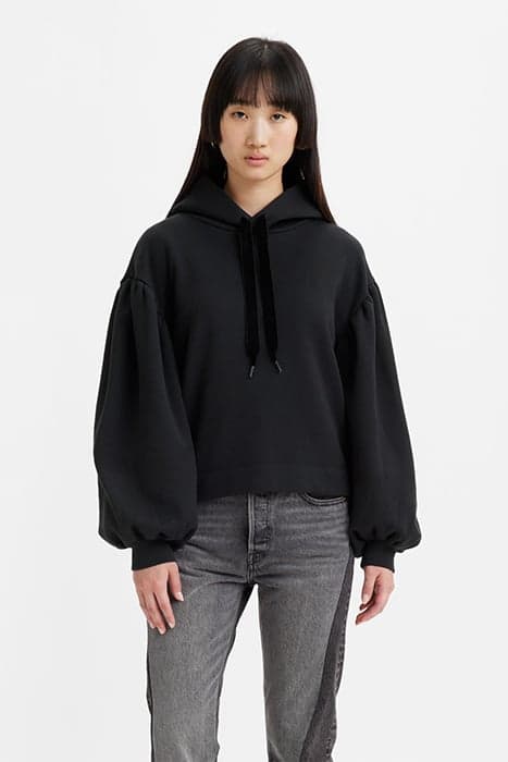 AKANE RUSCHED HOODIE CAVIAR by Levi's