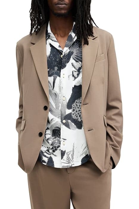 HELM BLAZER EARTHY BROWN by AllSaints