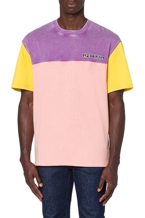 STONE WASHED JERSEY T-SHIRT MULTICOLOR by Moschino