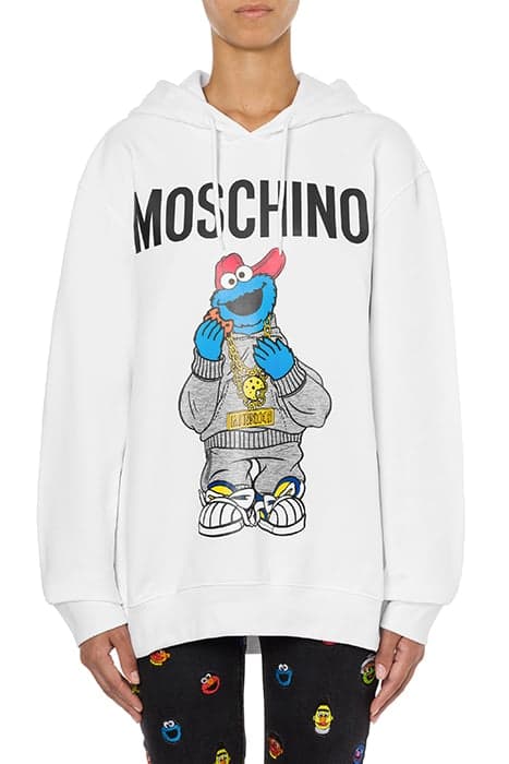 MOSCHINO SESAME STREET© HOODIE WHITE by Moschino