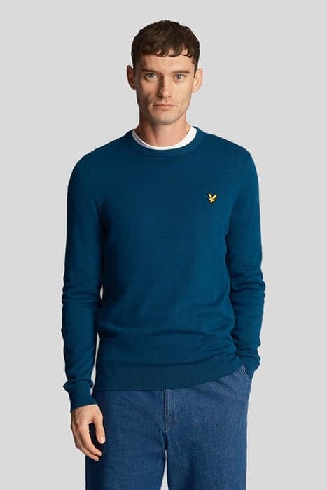 COTTON CREW NECK JUMPER APRES NAVY by Lyle & Scott