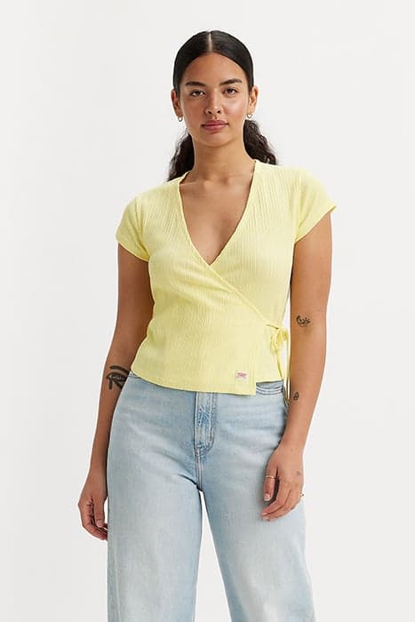 DRY GOODS POINTELLE WRAP POWDERED YELLOW by Levi's