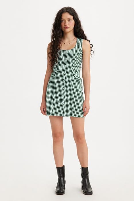 FRANKIE DRESS HOUNDSTOOTH GEO EDEN PRINT by Levi's